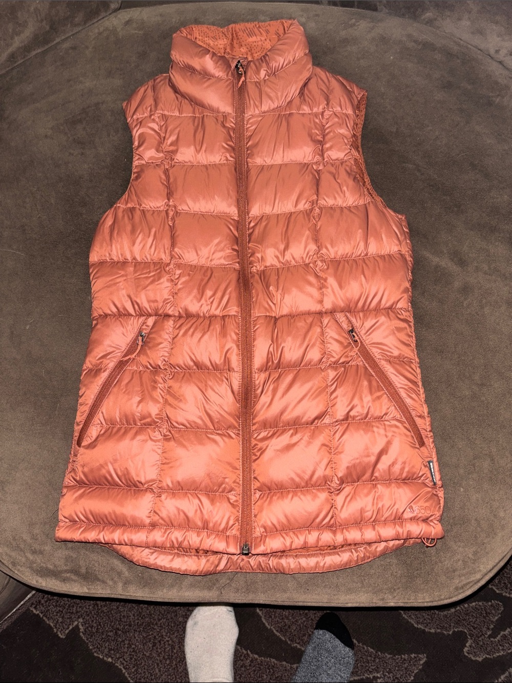 Coral Quilted Puffer Vest